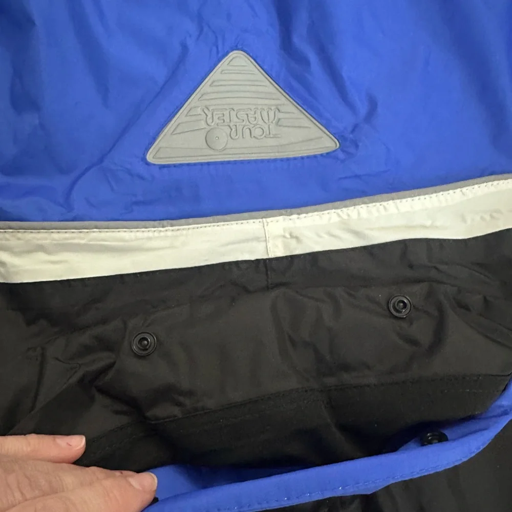 Tourmaster‎ Defender Windbreaker Blue motorcycle  Rain Jacket Waterproof 2XL
